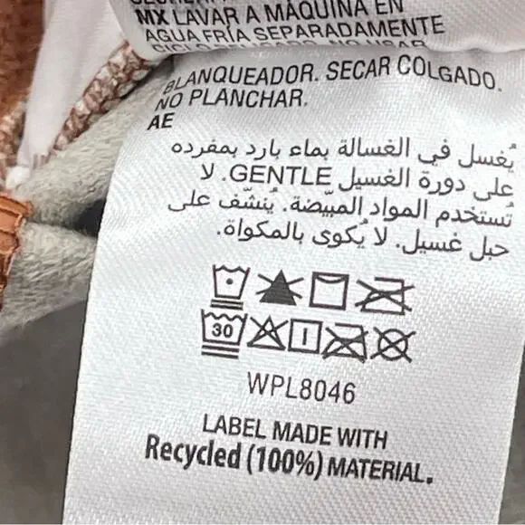 NWT INC Faux Leather High Rise Jogger Pull On Pants in Cinnamon Spice Size Small - Picture 13 of 13